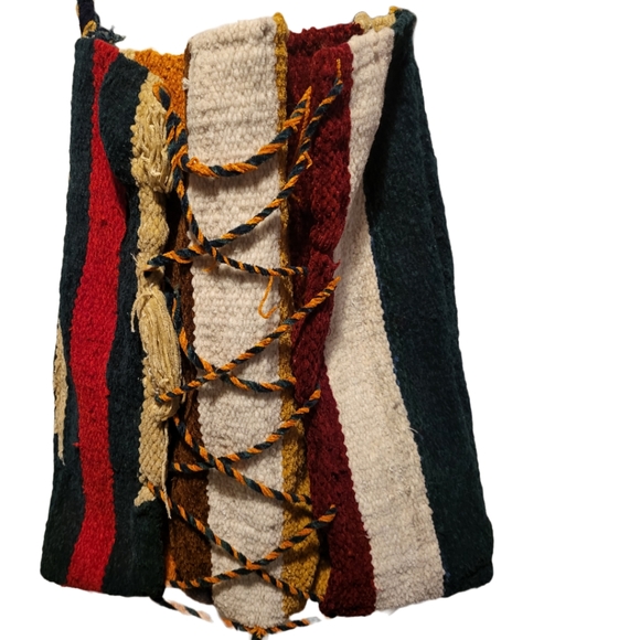 Handmade Striped Multi-Color Boho Hobo Bag Anthropologie Style - Picture 2 of 5